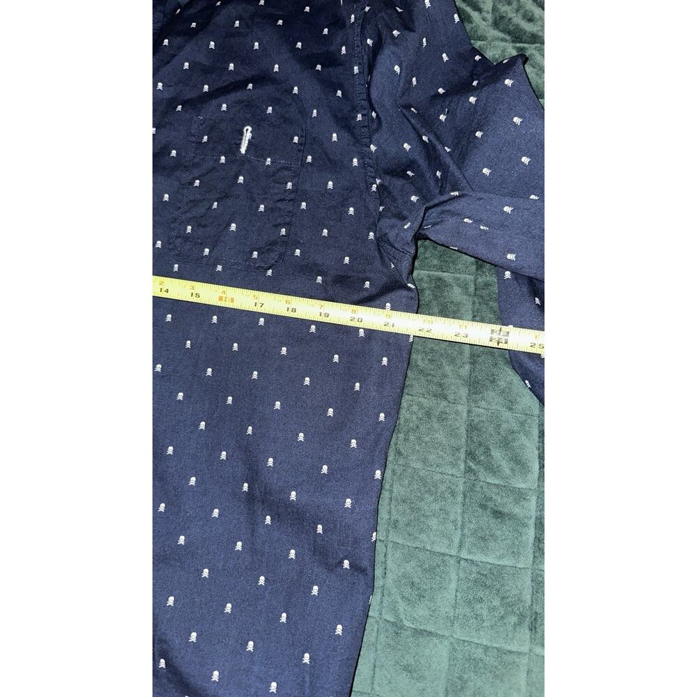Smash Mens Long Sleeve Collared Shirt‎ Extra Large (XL) Navy Edgy - Picture 10 of 13